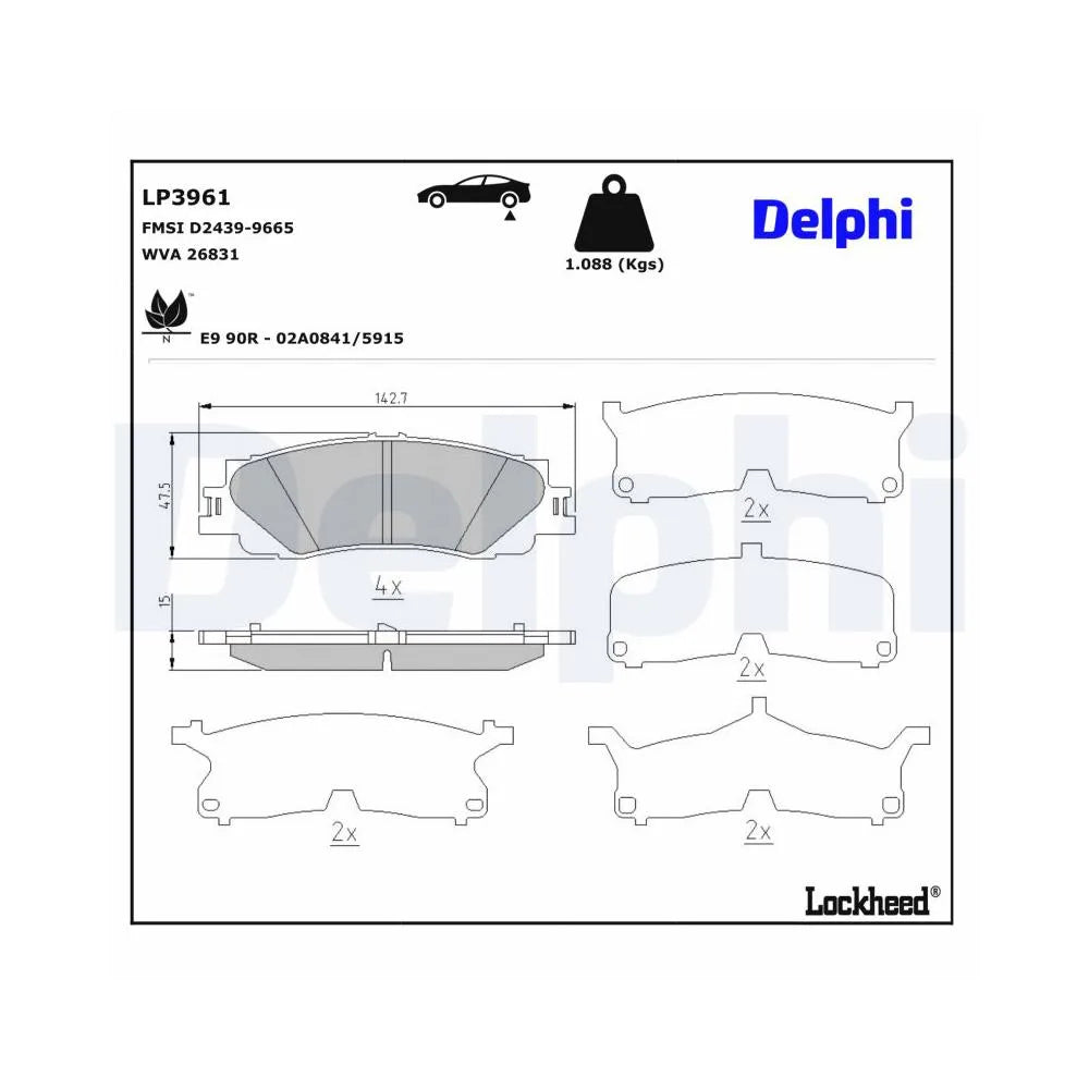 Placute Frana Delphi - LP3961