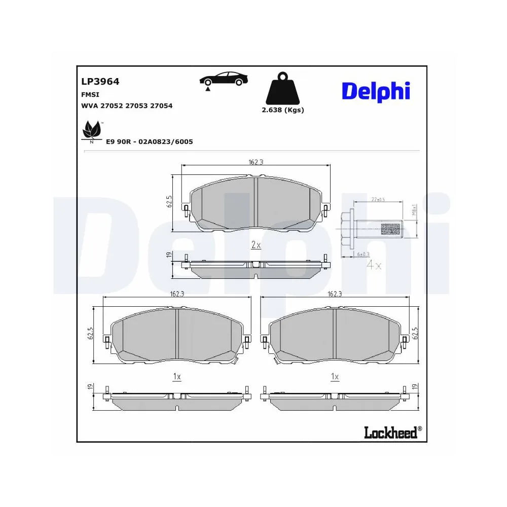 Placute Frana Delphi - LP3964