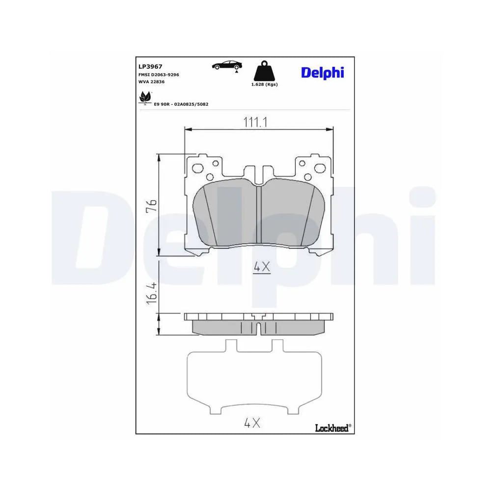 Placute Frana Delphi - LP3967