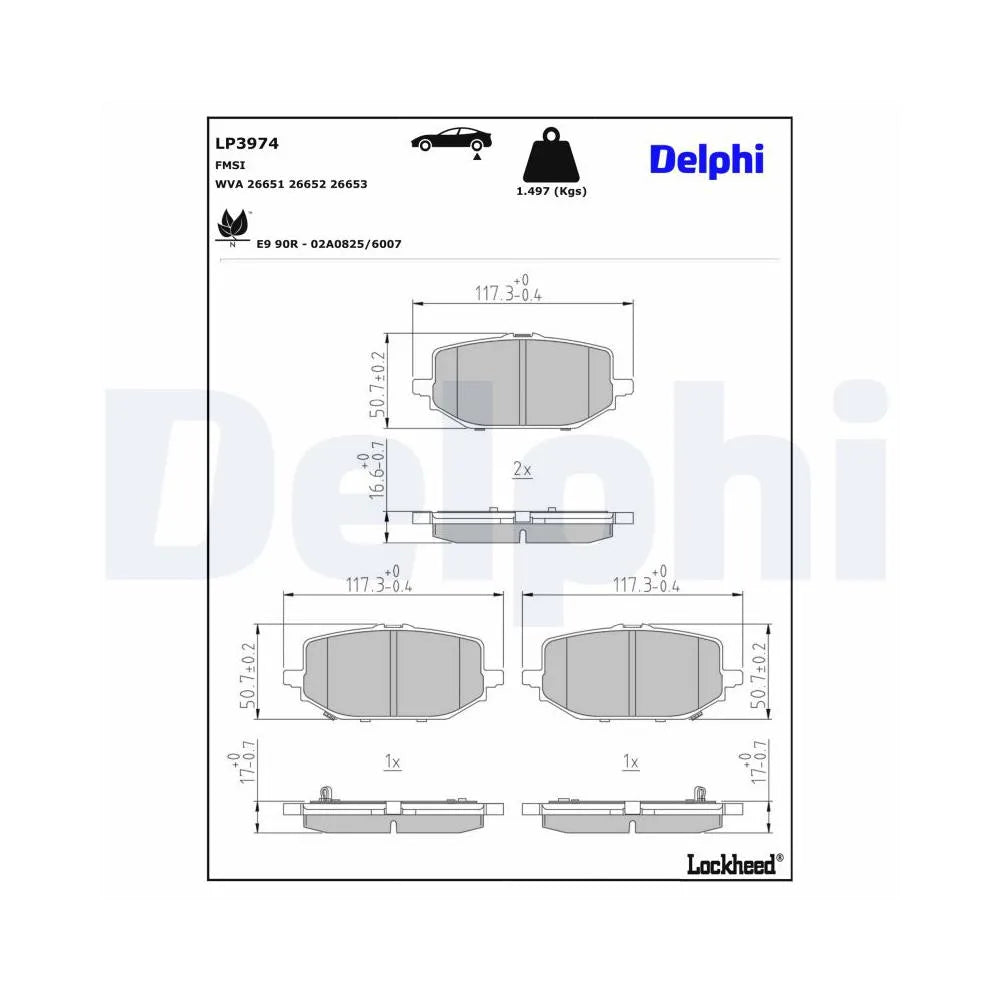 Placute Frana Delphi - LP3974
