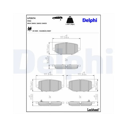 Placute Frana Delphi - LP3974