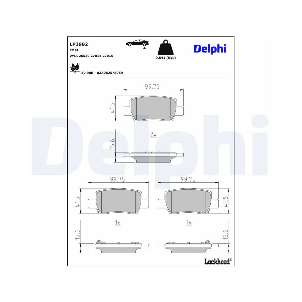Placute Frana Delphi - LP3982