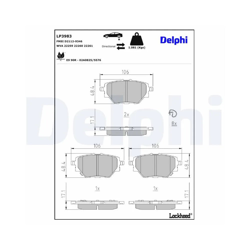 Placute Frana Delphi - LP3983