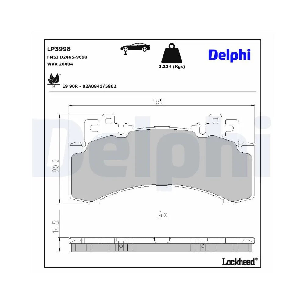 Placute Frana Delphi - LP3998