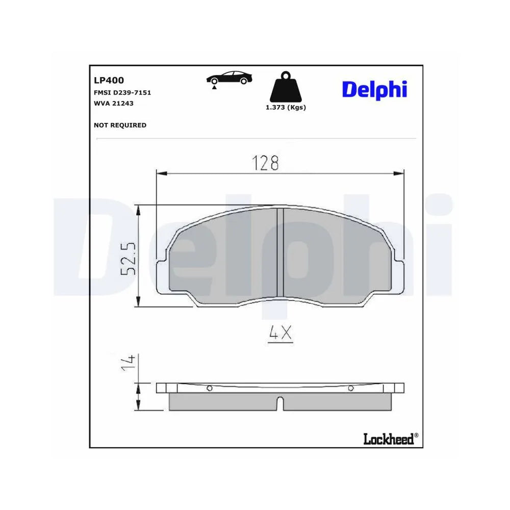 Placute Frana Delphi - LP400