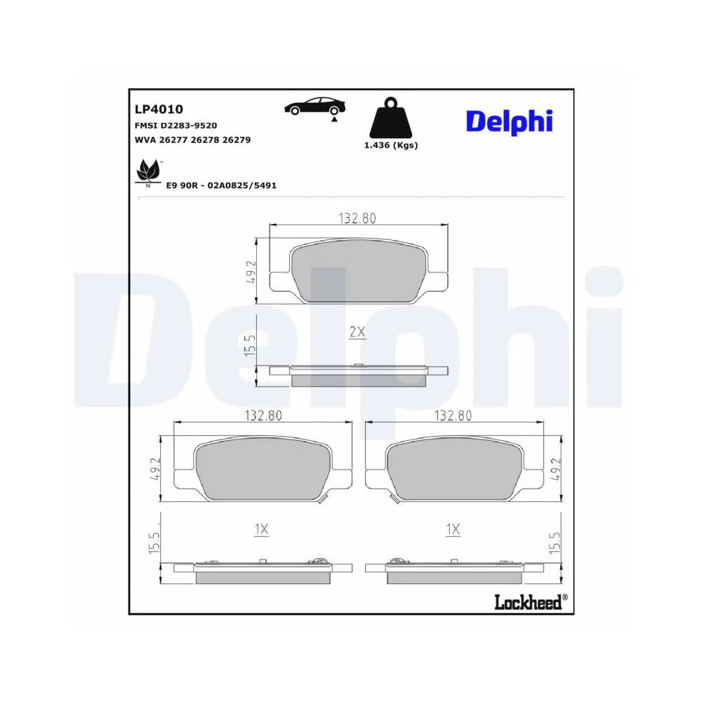 Placute Frana Delphi - LP4010