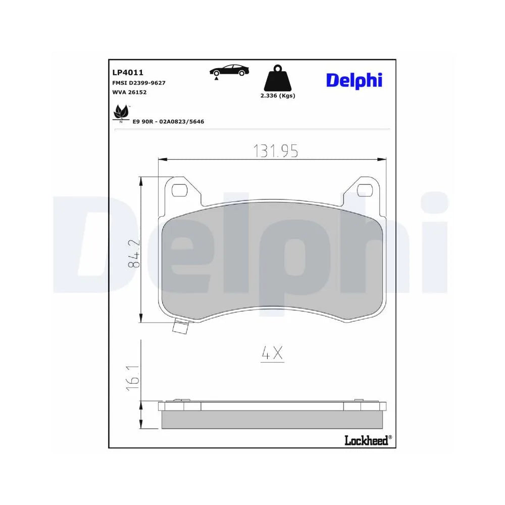 Placute Frana Delphi - LP4011