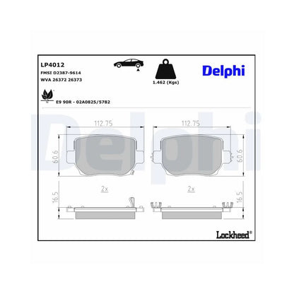 Placute Frana Delphi - LP4012