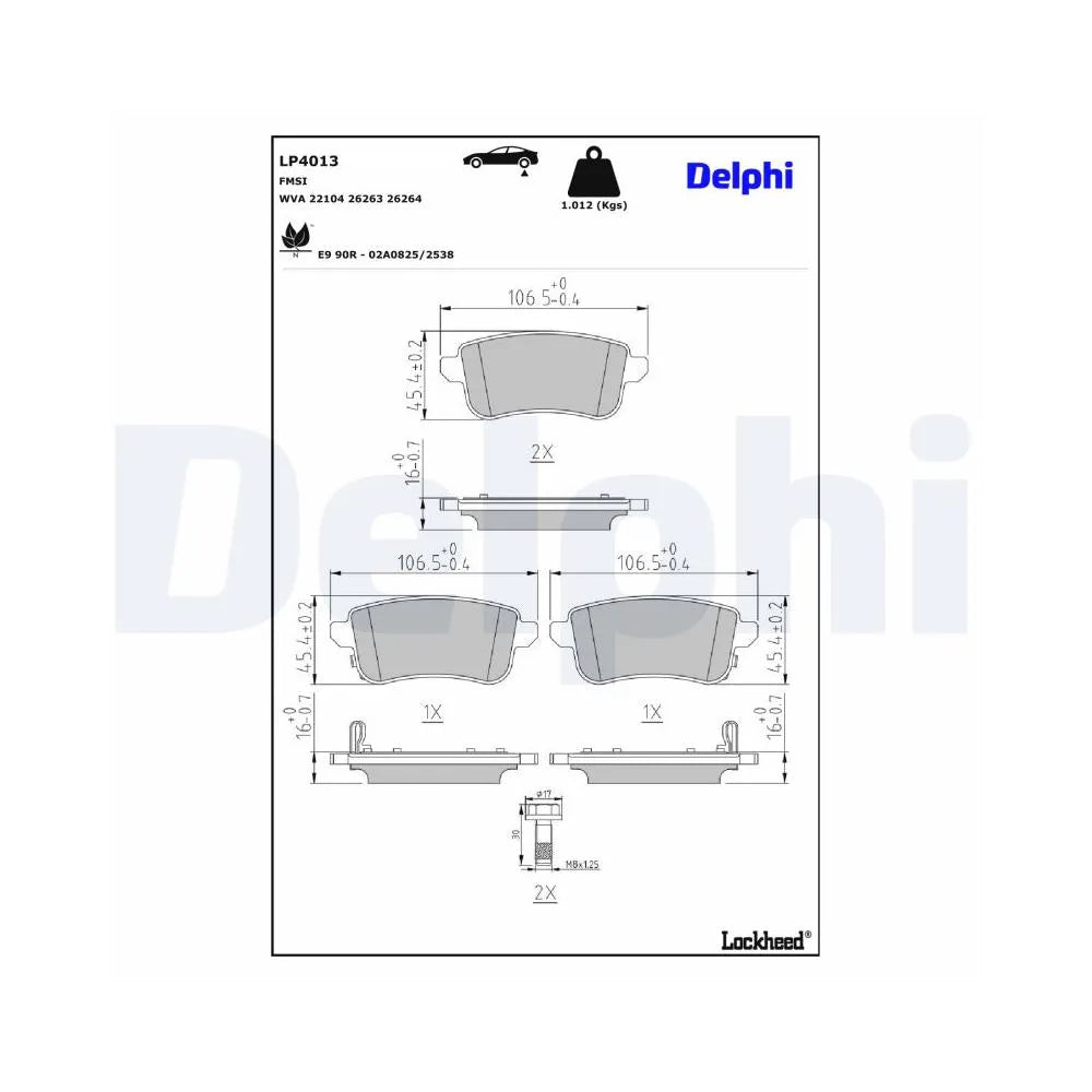 Placute Frana Delphi - LP4013