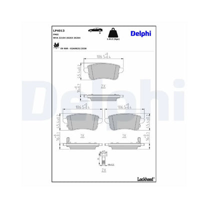 Placute Frana Delphi - LP4013