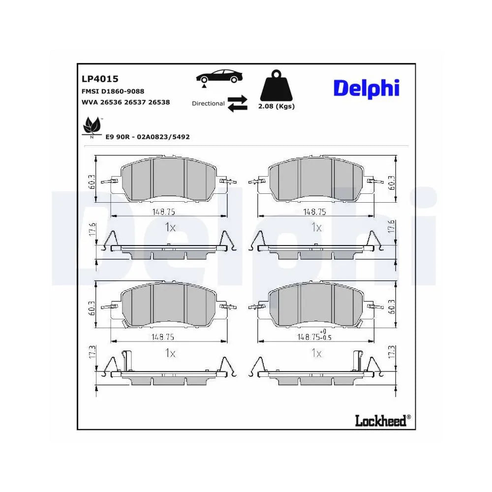 Placute Frana Delphi - LP4015