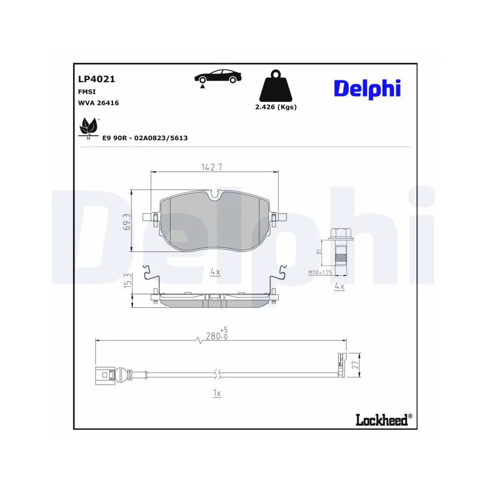 Placute Frana Delphi - LP4021