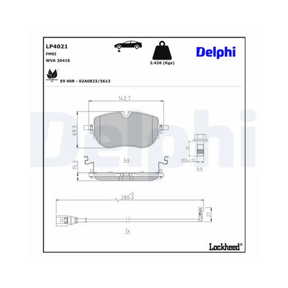 Placute Frana Delphi - LP4021