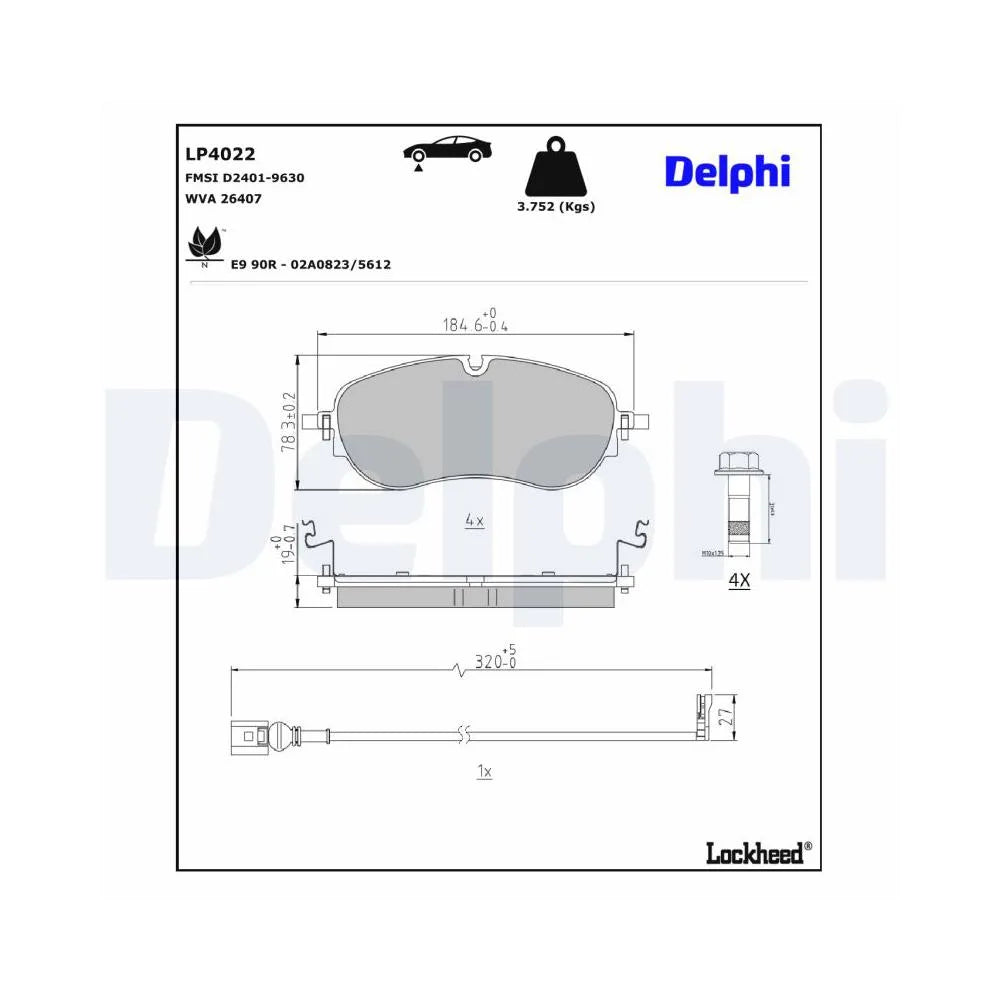 Placute Frana Delphi - LP4022