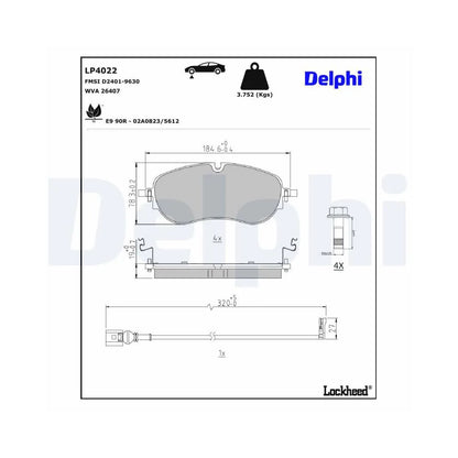 Placute Frana Delphi - LP4022
