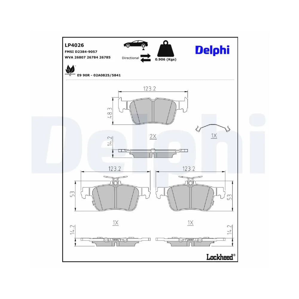 Placute Frana Delphi - LP4026