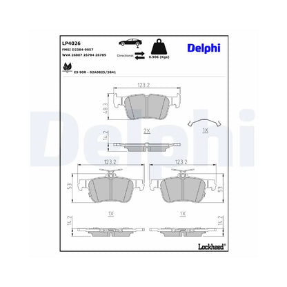 Placute Frana Delphi - LP4026