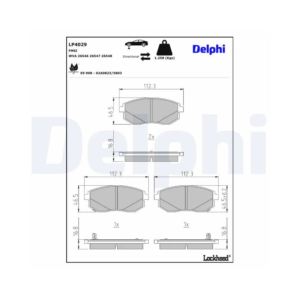 Placute Frana Delphi - LP4029