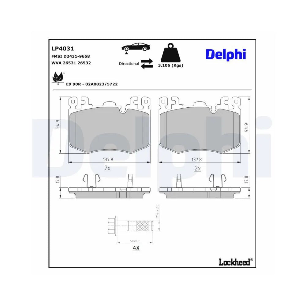 Placute Frana Delphi - LP4031