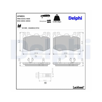 Placute Frana Delphi - LP4031
