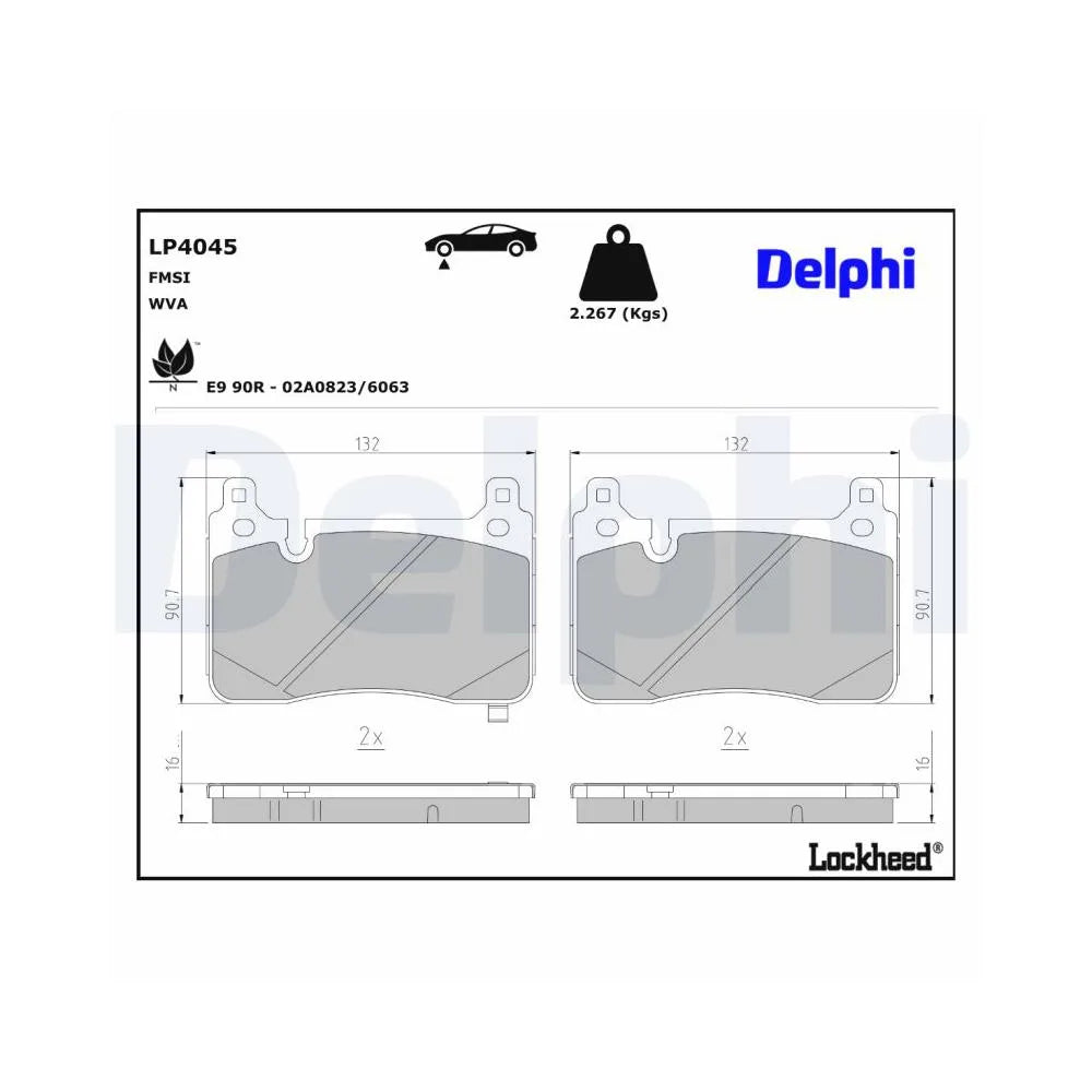 Placute Frana Delphi - LP4045