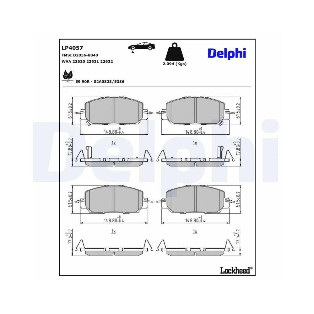 Placute Frana Delphi - LP4057