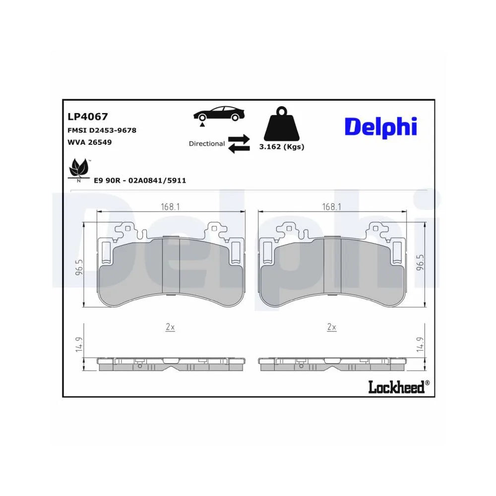 Placute Frana Delphi - LP4067