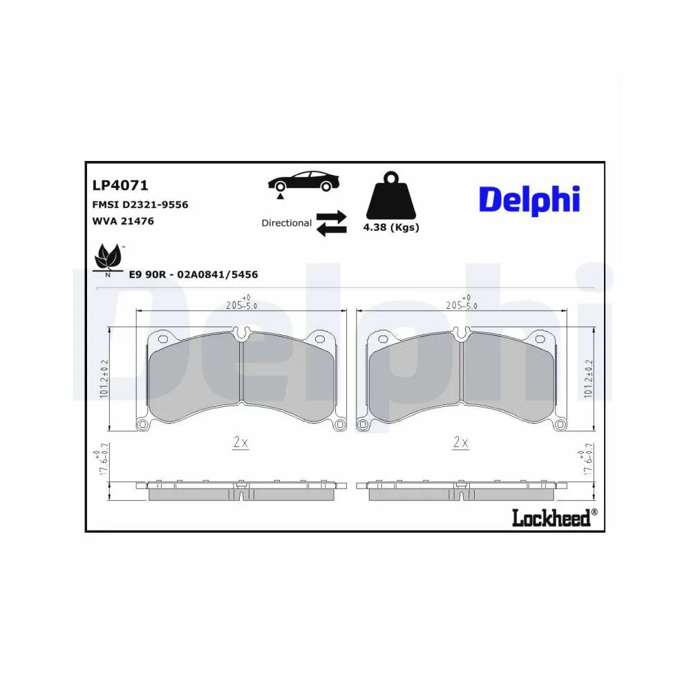 Placute Frana Delphi - LP4071