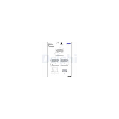 Placute Frana Delphi pentru Kia Soul - LP5031EV