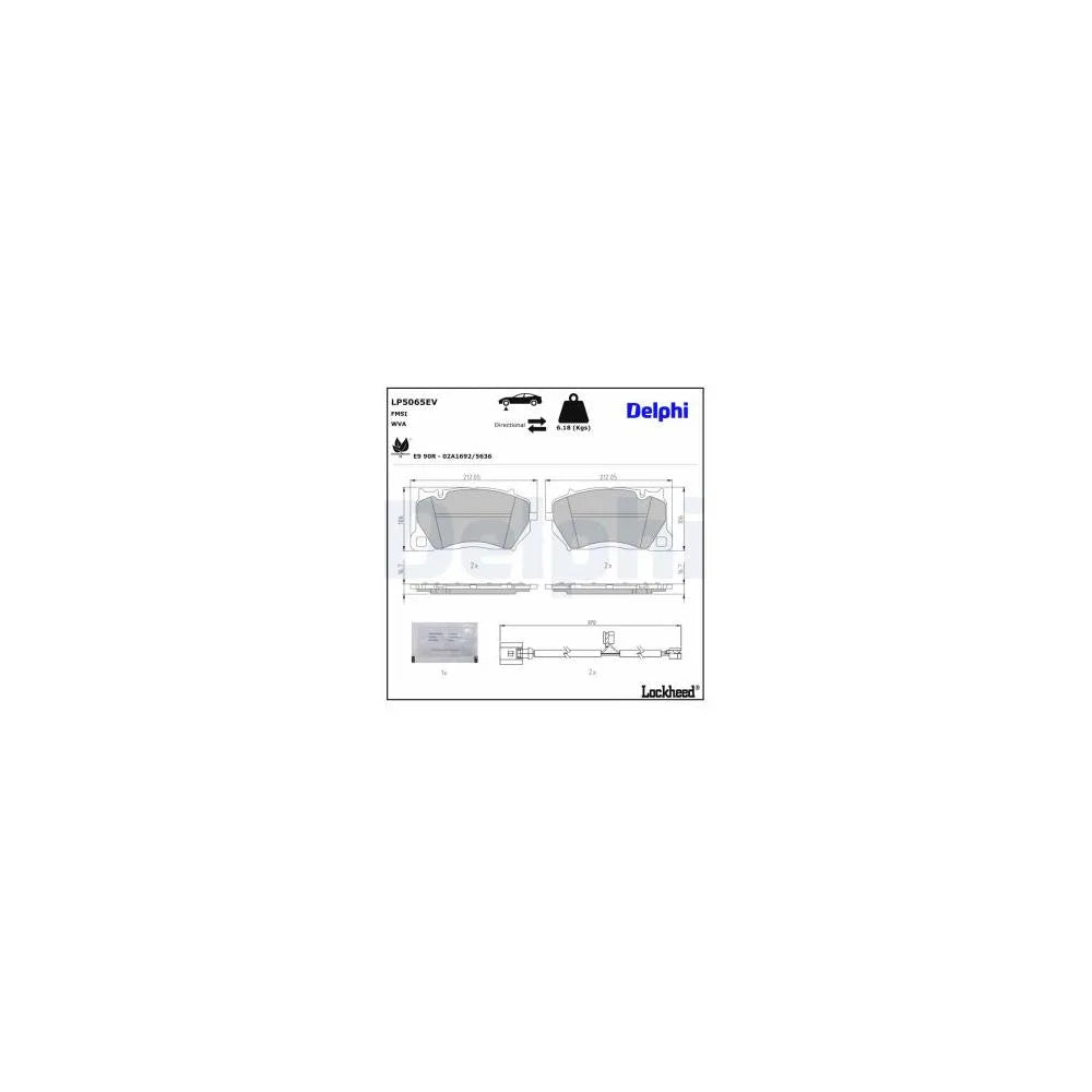 Placute Frana Delphi - LP5065EV