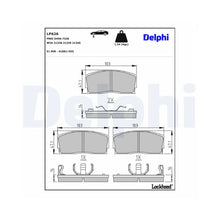 Placute Frana Delphi pentru Daihatsu Applause/Charade - LP626