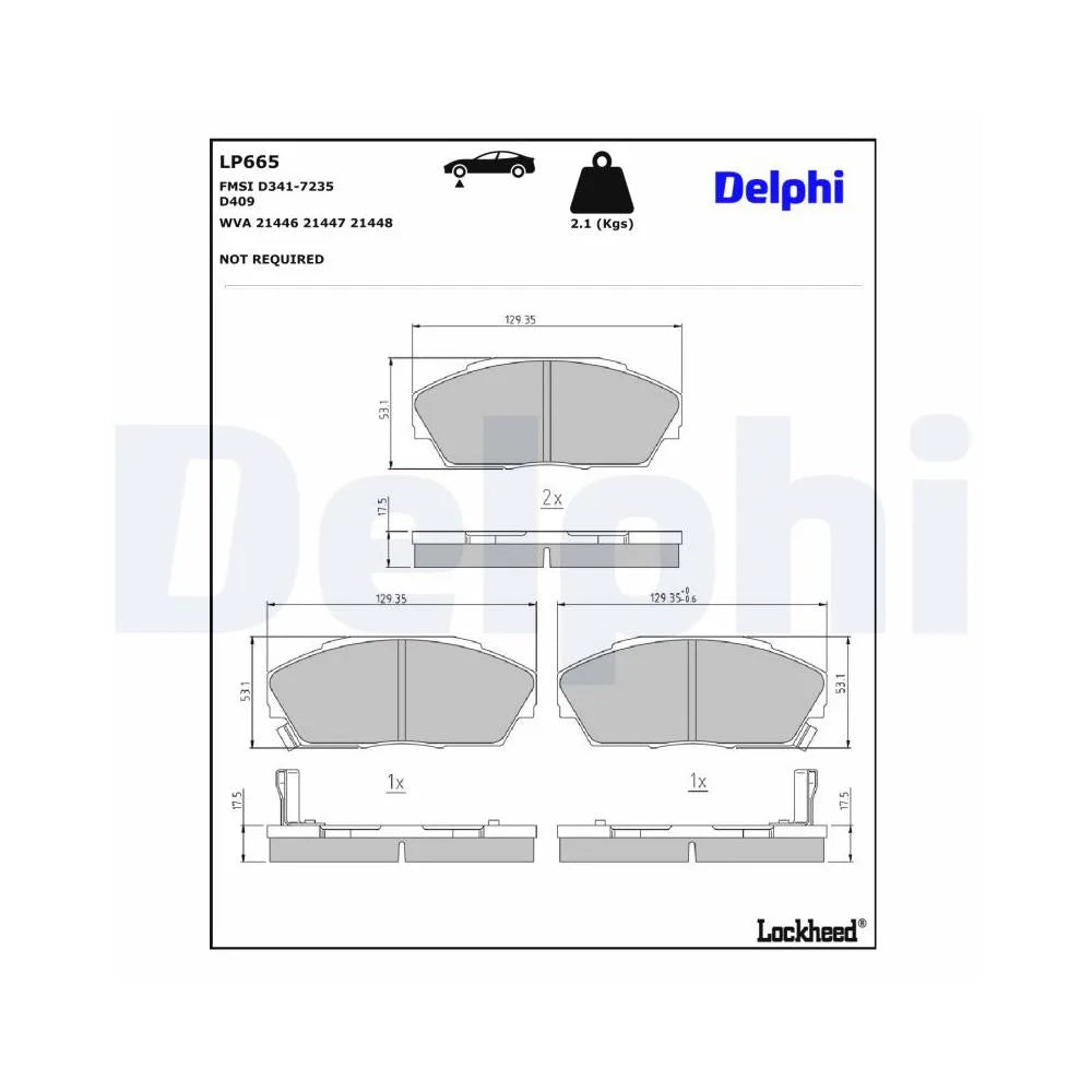 Placute Frana Delphi - LP665