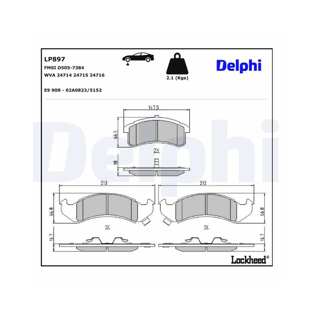 Placute Frana Delphi - LP897