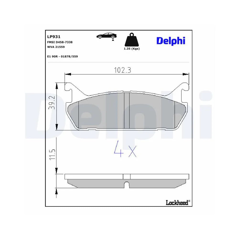 Placute Frana Delphi - LP931