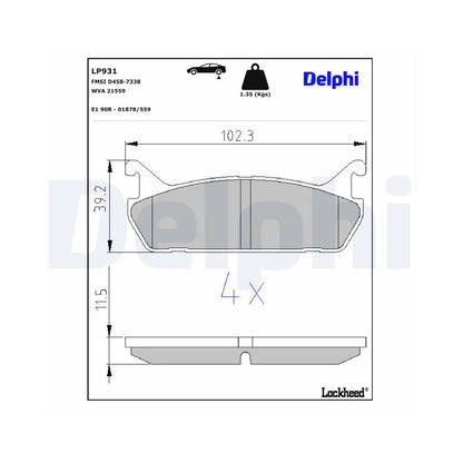Placute Frana Delphi - LP931