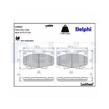Placute Frana Delphi pentru Lexus Lx, Toyota Land Cruiser - LP962