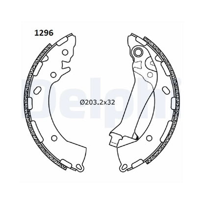 Tamburi Frana Delphi pentru Hyundai Elantra - LS2180