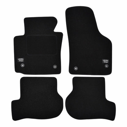 Covorase din velur cu logo, Seat Leon, 2005-2012