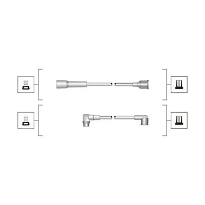 Set Cablaj Aprinder Magneti Marelli pentru Volvo, Renault Clio I - MSQ0067