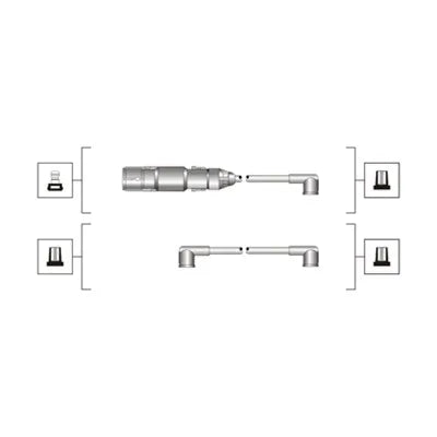 Set Cablaj Aprinder Magneti Marelli 0.66 kg - MSQ0071