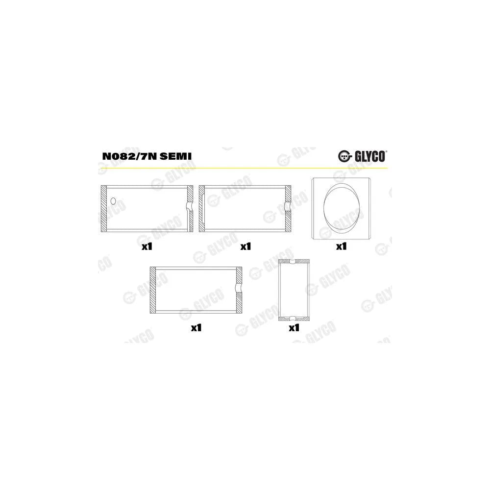 Bucse Glyco - N082/7N SEMI