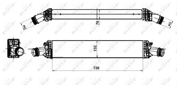 Intercooler, Compresor NRF pentru Porsche Macan - NRF30189