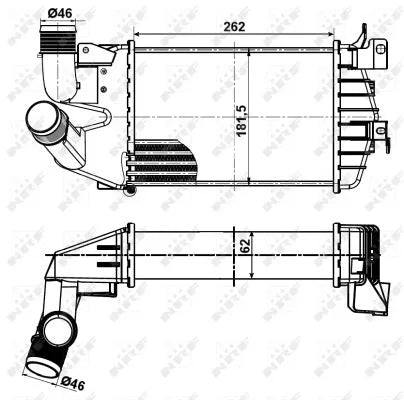 Intercooler, Compresor NRF pentru Opel Astra H - NRF30307