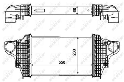 Intercooler, Compresor NRF pentru Mercedes-Benz Gl Class/M Class/R Class, Mercedes Gl - NRF30464