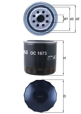 Filtru Ulei Knecht 0.36 kg - OC 1673