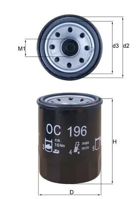 Filtru Ulei KNECHT 0.23 kg - OC196