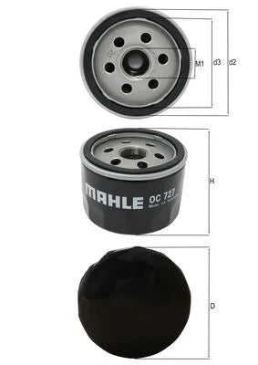 Filtru Ulei Knecht 0.30 kg - OC 727