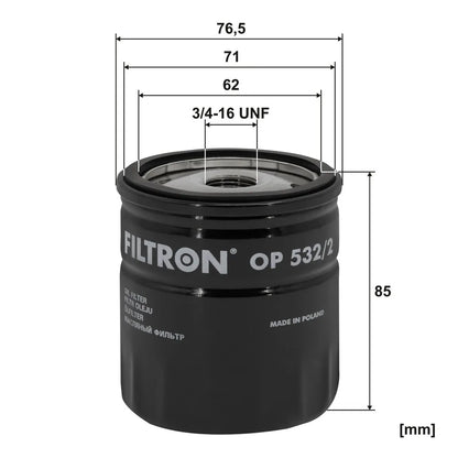 Filtru Ulei FILTRON 0.29 kg - OP 532/2