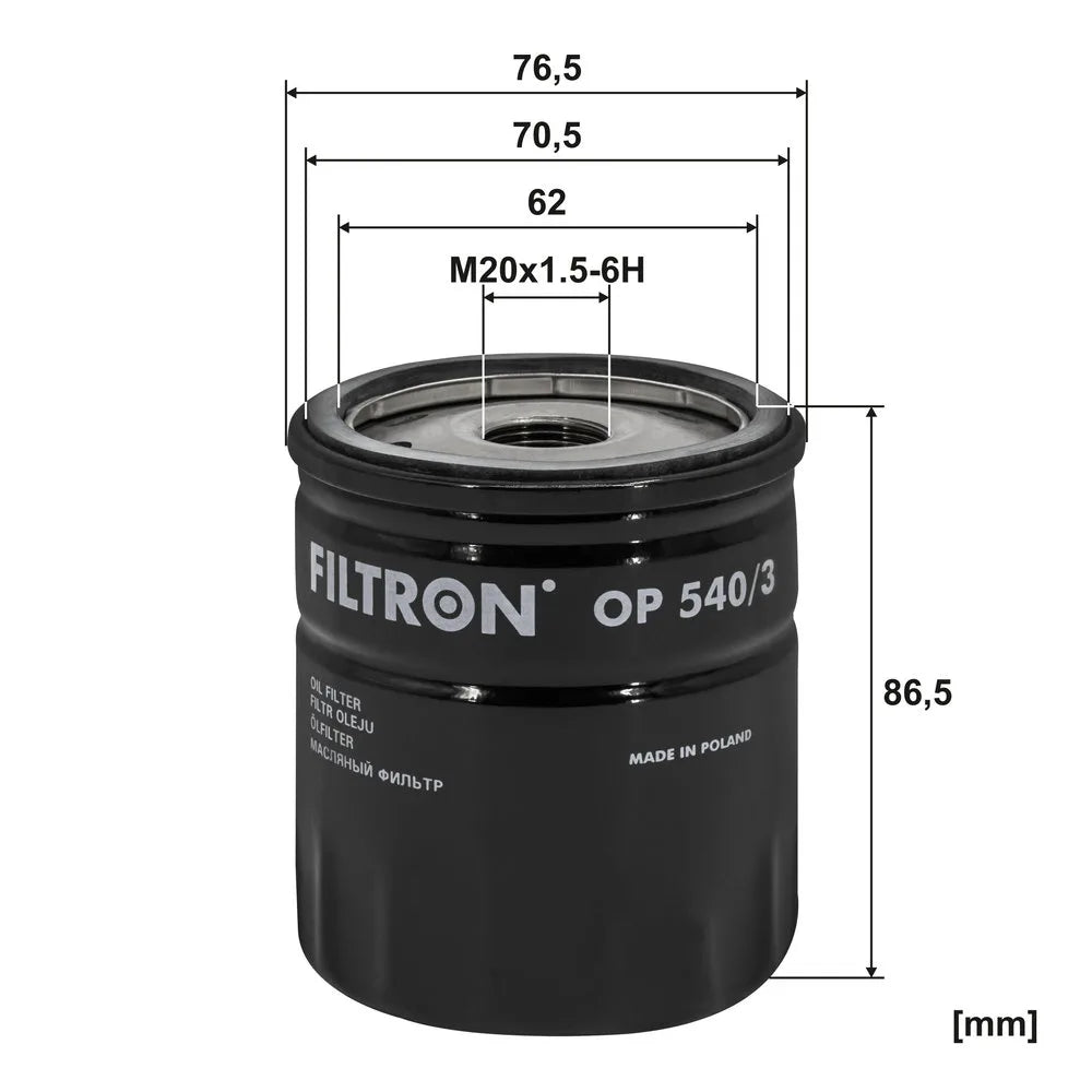 Filtru Ulei FILTRON 0.29 kg - OP 540/3