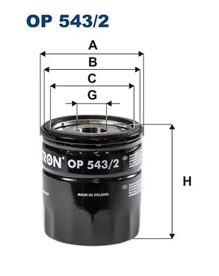 Filtru Ulei FILTRON 0.27 kg - OP 543/2